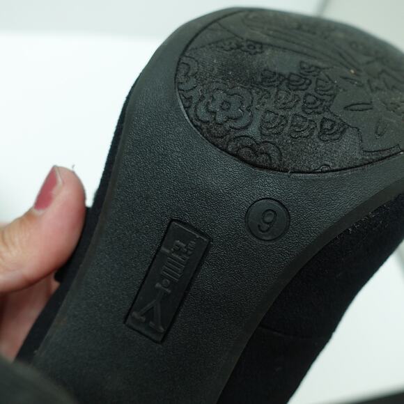 Y-Not? Womens Davina Mary Jane Shoes Round Toe Block Heel Suede Black Size 9 - Picture 5 of 8